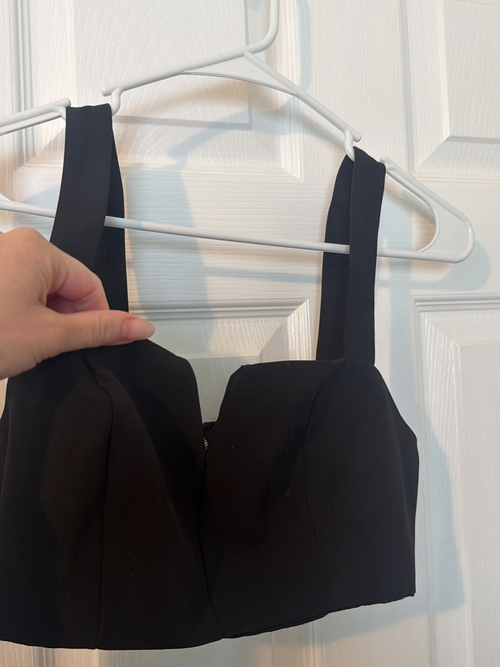 Showpo Black Sleeveless One-Piece Top